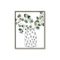 Picture of Leaves in Fun Vase II  _GroupedProduct_Rectangle_Portrait_Canvas_Framed_