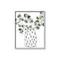 Picture of Leaves in Fun Vase II  _GroupedProduct_Rectangle_Portrait_Canvas_Framed_