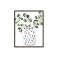 Picture of Leaves in Fun Vase II  _GroupedProduct_Rectangle_Portrait_Canvas_Framed_