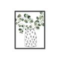Picture of Leaves in Fun Vase II  _GroupedProduct_Rectangle_Portrait_Canvas_Framed_