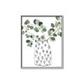 Picture of Leaves in Fun Vase II  _GroupedProduct_Rectangle_Portrait_Canvas_Framed_
