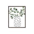 Picture of Leaves in Fun Vase II  _GroupedProduct_Rectangle_Portrait_Canvas_Framed_