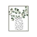 Picture of Leaves in Fun Vase II  _GroupedProduct_Rectangle_Portrait_Canvas_Framed_