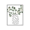 Picture of Leaves in Fun Vase II  _GroupedProduct_Rectangle_Portrait_Canvas_Framed_
