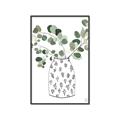 Picture of Leaves in Fun Vase II  _GroupedProduct_Rectangle_Portrait_Canvas_Framed_