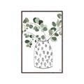 Picture of Leaves in Fun Vase II  _GroupedProduct_Rectangle_Portrait_Canvas_Framed_