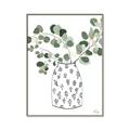 Picture of Leaves in Fun Vase II  _GroupedProduct_Rectangle_Portrait_Canvas_Framed_