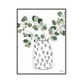 Picture of Leaves in Fun Vase II  _GroupedProduct_Rectangle_Portrait_Canvas_Framed_