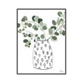Picture of Leaves in Fun Vase II  _GroupedProduct_Rectangle_Portrait_Canvas_Framed_