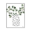 Picture of Leaves in Fun Vase II  _GroupedProduct_Rectangle_Portrait_Canvas_Framed_