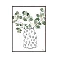 Picture of Leaves in Fun Vase II  _GroupedProduct_Rectangle_Portrait_Canvas_Framed_