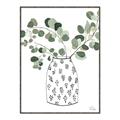 Picture of Leaves in Fun Vase II  _GroupedProduct_Rectangle_Portrait_Canvas_Framed_