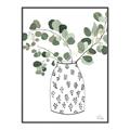 Picture of Leaves in Fun Vase II  _GroupedProduct_Rectangle_Portrait_Canvas_Framed_