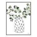 Picture of Leaves in Fun Vase II  _GroupedProduct_Rectangle_Portrait_Canvas_Framed_