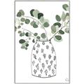 Picture of Leaves in Fun Vase II  _GroupedProduct_Rectangle_Portrait_Canvas_Framed_