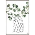 Picture of Leaves in Fun Vase II  _GroupedProduct_Rectangle_Portrait_Canvas_Framed_