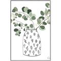 Picture of Leaves in Fun Vase II  _GroupedProduct_Rectangle_Portrait_Canvas_Framed_