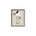 Picture of Palm Girl Fashion I _GroupedProduct_Rectangle_Portrait_Canvas_Framed_