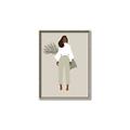 Picture of Palm Girl Fashion I _GroupedProduct_Rectangle_Portrait_Canvas_Framed_