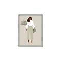 Picture of Palm Girl Fashion I _GroupedProduct_Rectangle_Portrait_Canvas_Framed_