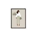 Picture of Palm Girl Fashion I _GroupedProduct_Rectangle_Portrait_Canvas_Framed_