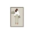 Picture of Palm Girl Fashion I _GroupedProduct_Rectangle_Portrait_Canvas_Framed_