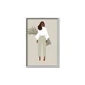 Picture of Palm Girl Fashion I _GroupedProduct_Rectangle_Portrait_Canvas_Framed_