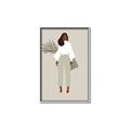 Picture of Palm Girl Fashion I _GroupedProduct_Rectangle_Portrait_Canvas_Framed_