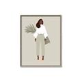 Picture of Palm Girl Fashion I _GroupedProduct_Rectangle_Portrait_Canvas_Framed_