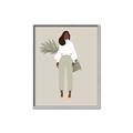 Picture of Palm Girl Fashion I _GroupedProduct_Rectangle_Portrait_Canvas_Framed_