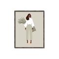 Picture of Palm Girl Fashion I _GroupedProduct_Rectangle_Portrait_Canvas_Framed_