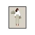 Picture of Palm Girl Fashion I _GroupedProduct_Rectangle_Portrait_Canvas_Framed_