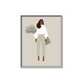 Picture of Palm Girl Fashion I _GroupedProduct_Rectangle_Portrait_Canvas_Framed_