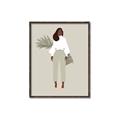 Picture of Palm Girl Fashion I _GroupedProduct_Rectangle_Portrait_Canvas_Framed_