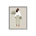 Picture of Palm Girl Fashion I _GroupedProduct_Rectangle_Portrait_Canvas_Framed_