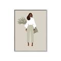 Picture of Palm Girl Fashion I _GroupedProduct_Rectangle_Portrait_Canvas_Framed_