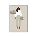 Picture of Palm Girl Fashion I _GroupedProduct_Rectangle_Portrait_Canvas_Framed_