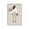 Picture of Palm Girl Fashion I _GroupedProduct_Rectangle_Portrait_Canvas_Framed_