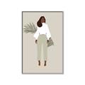 Picture of Palm Girl Fashion I _GroupedProduct_Rectangle_Portrait_Canvas_Framed_