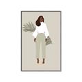 Picture of Palm Girl Fashion I _GroupedProduct_Rectangle_Portrait_Canvas_Framed_