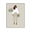 Picture of Palm Girl Fashion I _GroupedProduct_Rectangle_Portrait_Canvas_Framed_