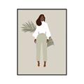 Picture of Palm Girl Fashion I _GroupedProduct_Rectangle_Portrait_Canvas_Framed_