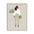 Picture of Palm Girl Fashion I _GroupedProduct_Rectangle_Portrait_Canvas_Framed_