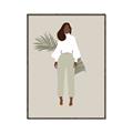 Picture of Palm Girl Fashion I _GroupedProduct_Rectangle_Portrait_Canvas_Framed_