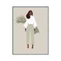 Picture of Palm Girl Fashion I _GroupedProduct_Rectangle_Portrait_Canvas_Framed_