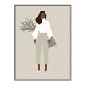 Picture of Palm Girl Fashion I _GroupedProduct_Rectangle_Portrait_Canvas_Framed_