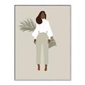 Picture of Palm Girl Fashion I _GroupedProduct_Rectangle_Portrait_Canvas_Framed_