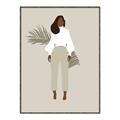 Picture of Palm Girl Fashion I _GroupedProduct_Rectangle_Portrait_Canvas_Framed_