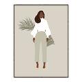 Picture of Palm Girl Fashion I _GroupedProduct_Rectangle_Portrait_Canvas_Framed_