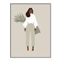 Picture of Palm Girl Fashion I _GroupedProduct_Rectangle_Portrait_Canvas_Framed_